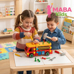 Camión de herramientas didáctico de madera desarmable