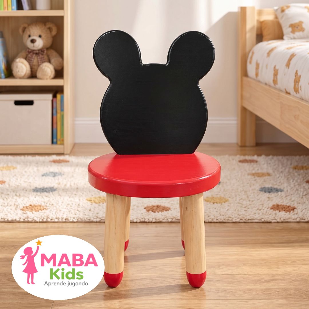 Silla Infantil de Madera diseño de Animales y Personajes