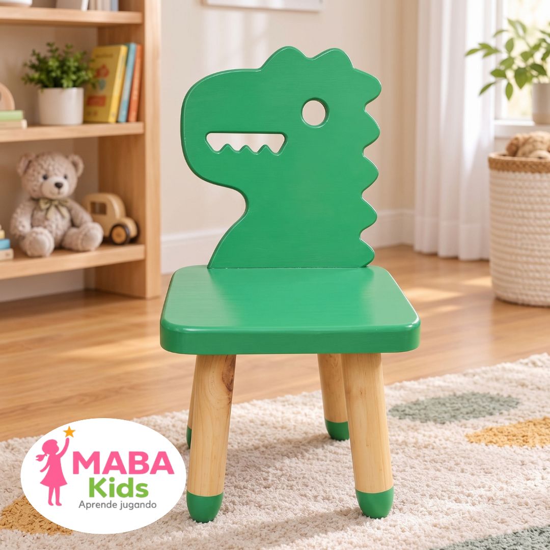 Silla Infantil de Madera diseño de Animales y Personajes