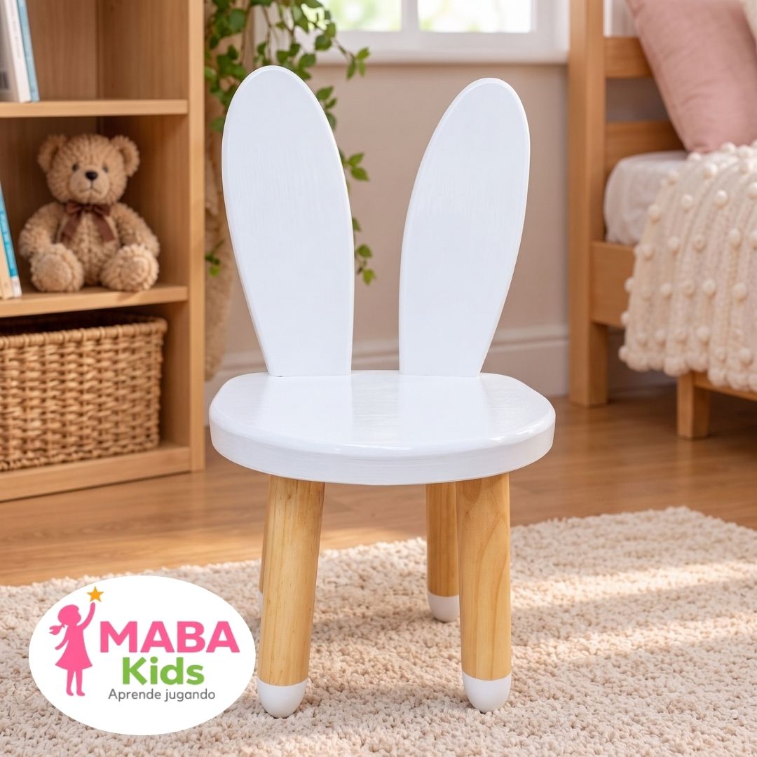 Silla Infantil de Madera diseño de Animales y Personajes