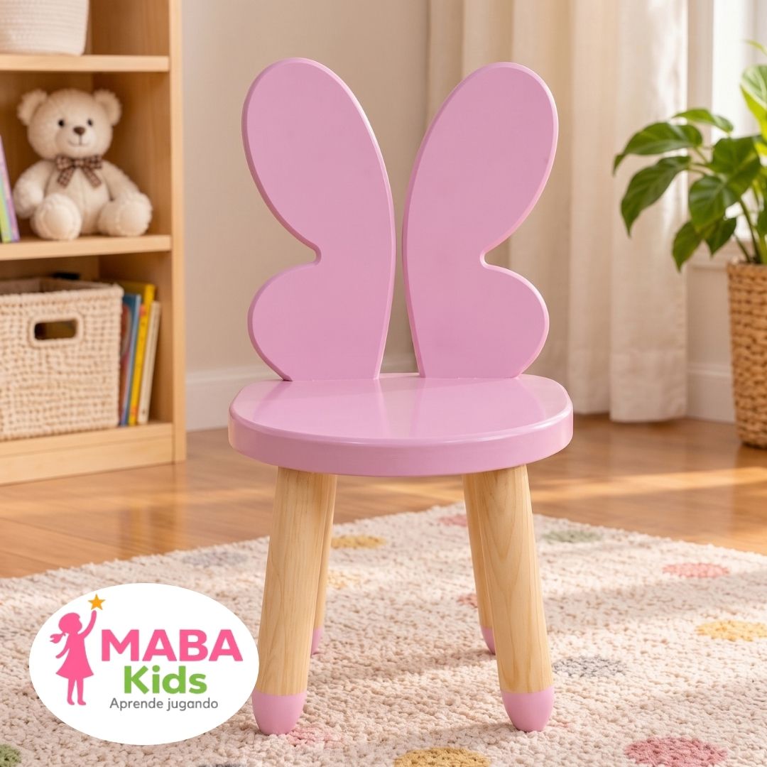 Silla Infantil de Madera diseño de Animales y Personajes