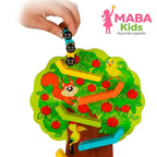 Árbol didáctico de madera Montessori