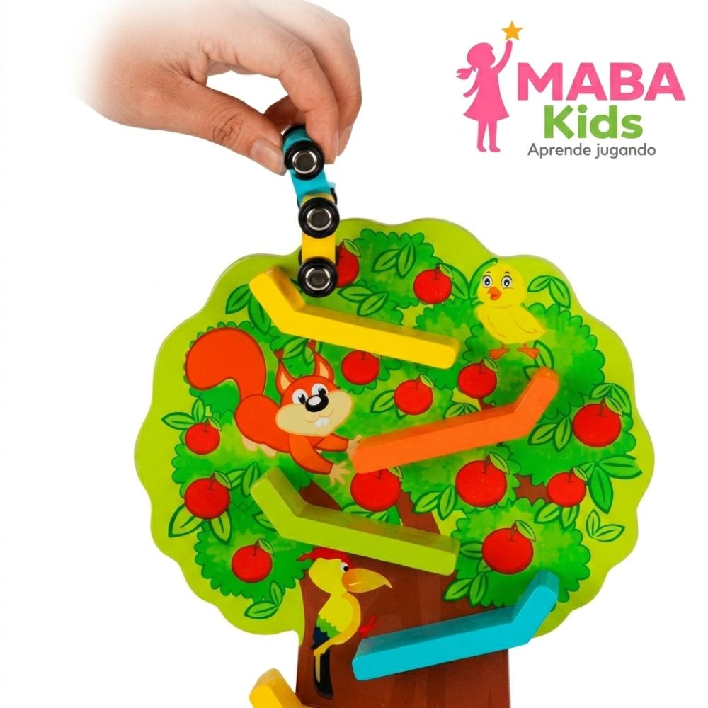 Árbol didáctico de madera Montessori